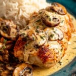 Creamy Chicken with Mushrooms and Dijon Sauce