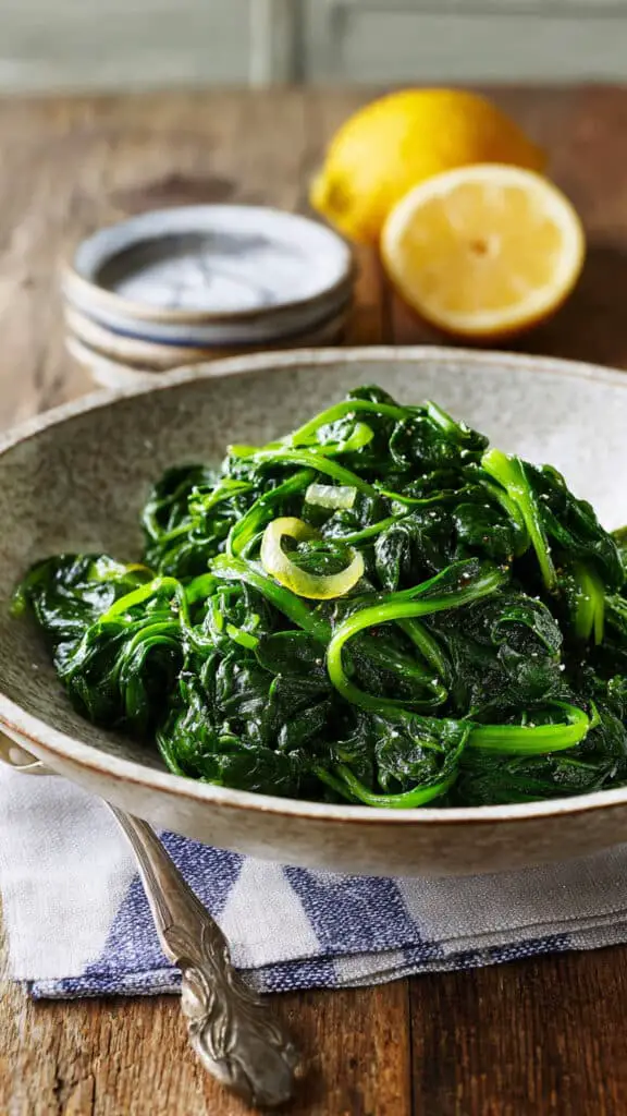 Simple and Flavorful Sautéed Baby Spinach