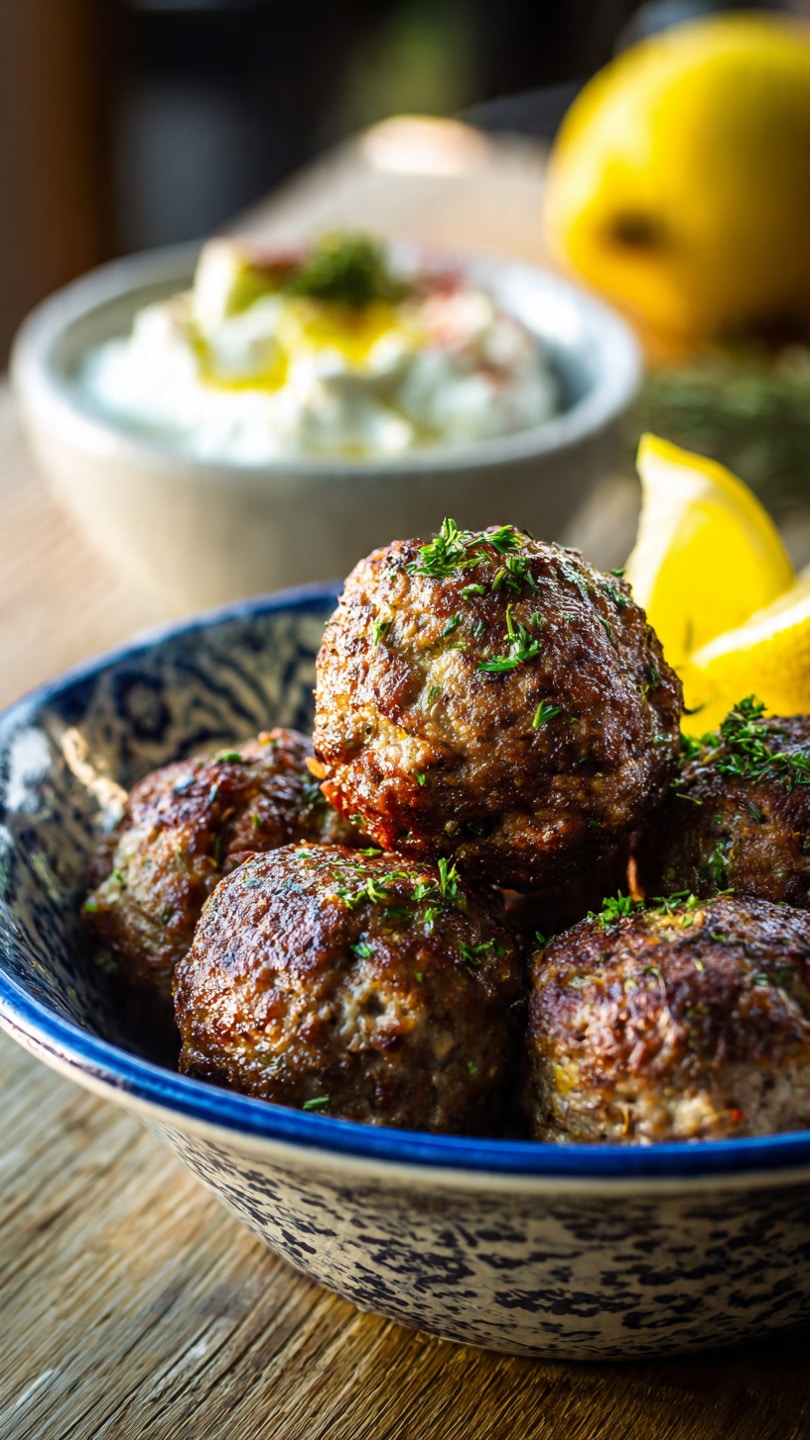 Easy Greek Meatballs