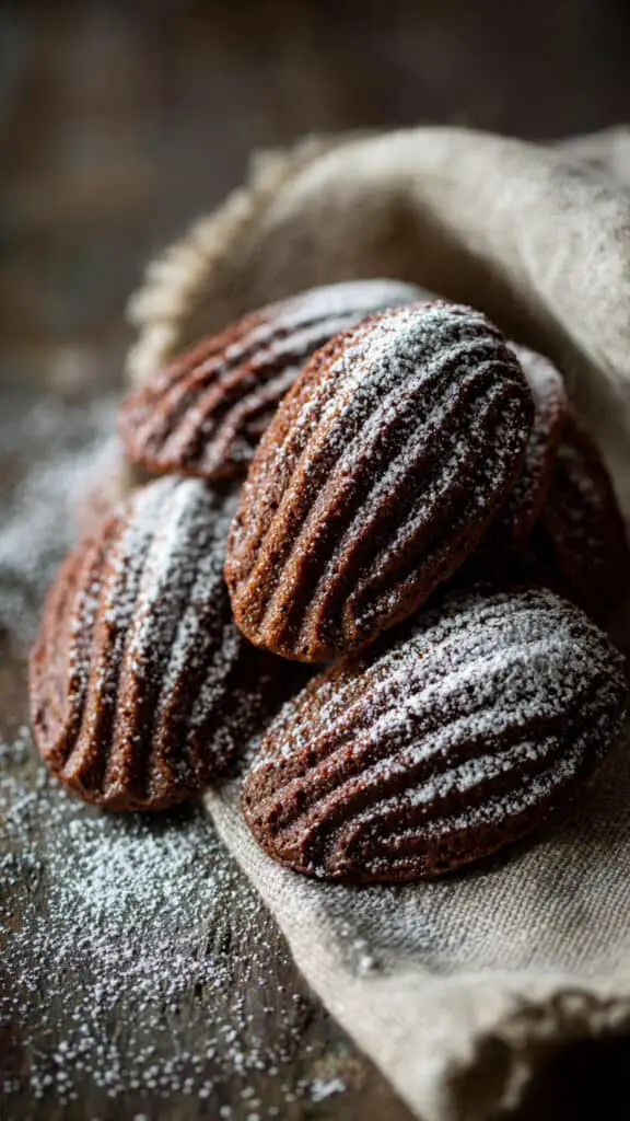 Chocolate Peppermint Madeleines
