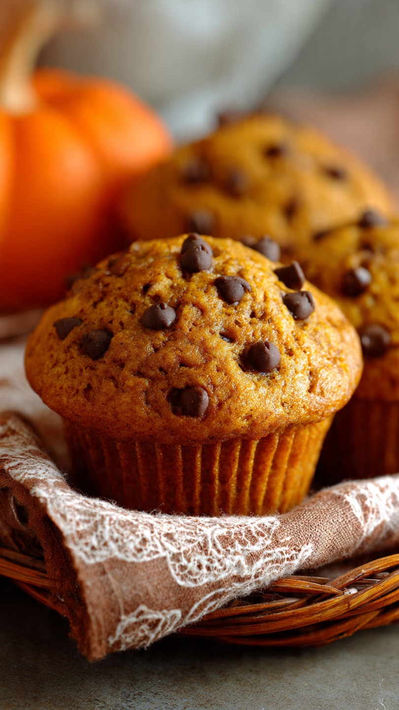 Pumpkin Chocolate Chip Muffins