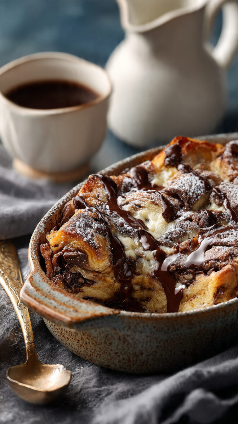 Chocolate Croissant Breakfast Bake