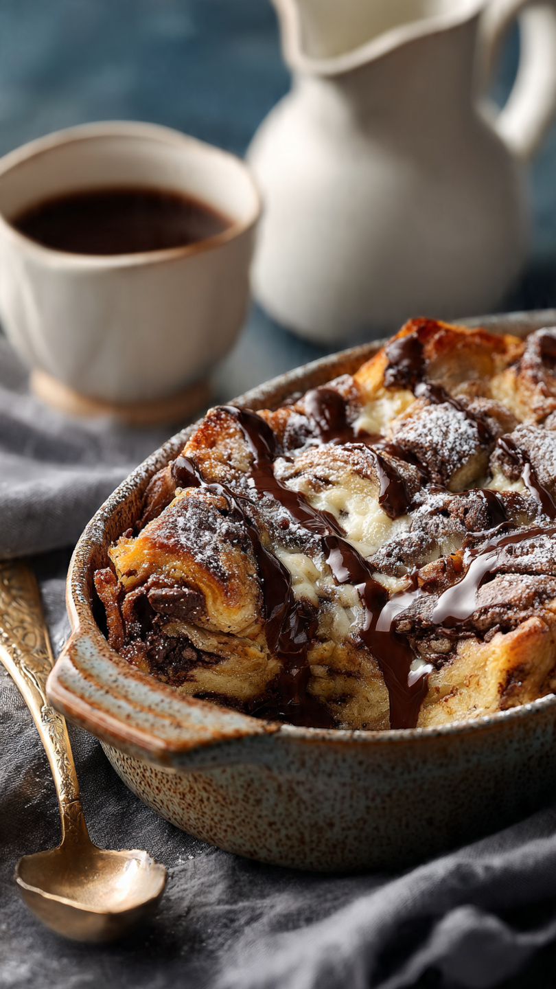 Chocolate Croissant Breakfast Bake