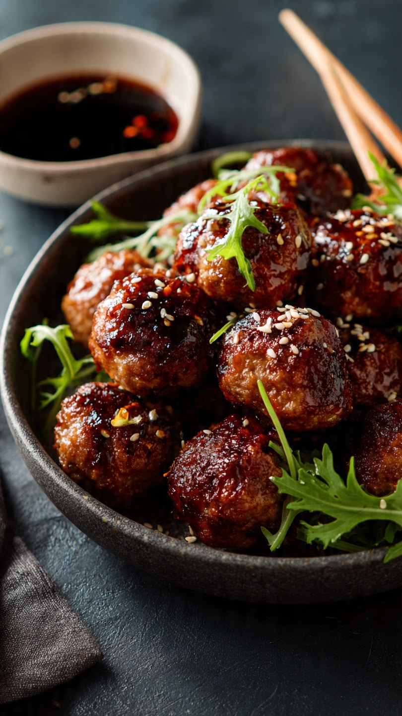 Easy Korean BBQ Meatballs Recipe