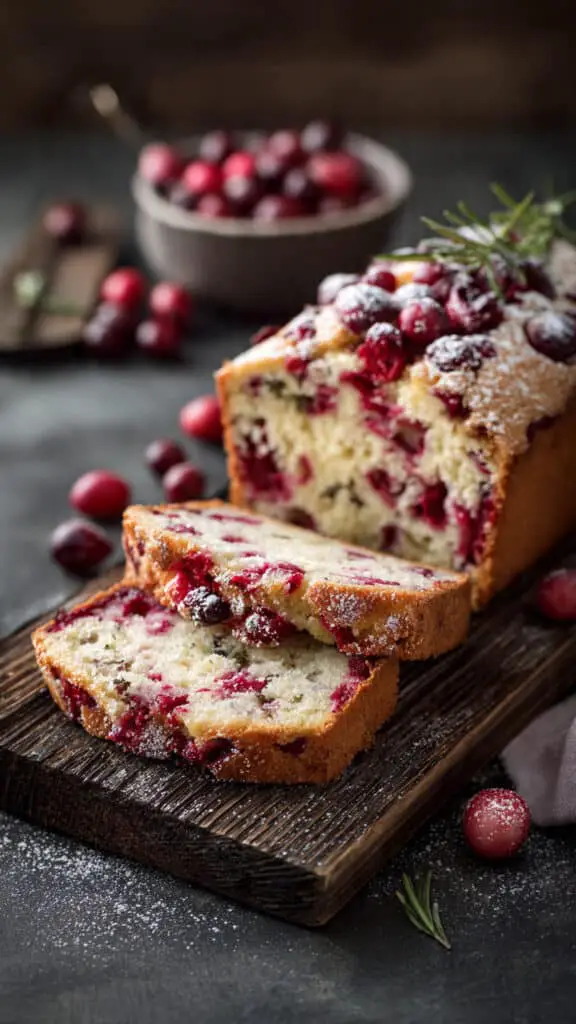 Moist Cranberry Bread with Fresh Cranberries