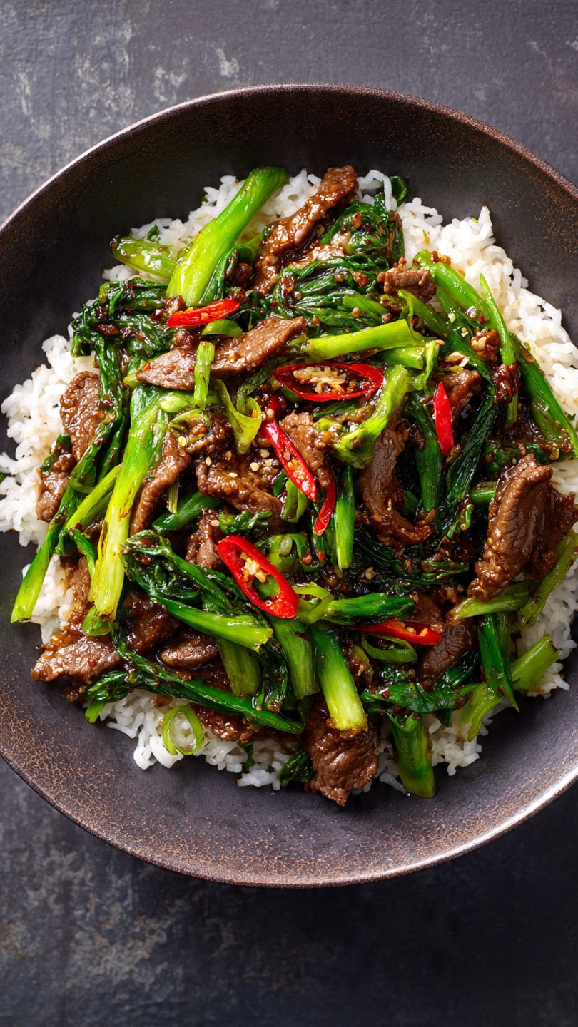 Scallion Beef Stir Fry