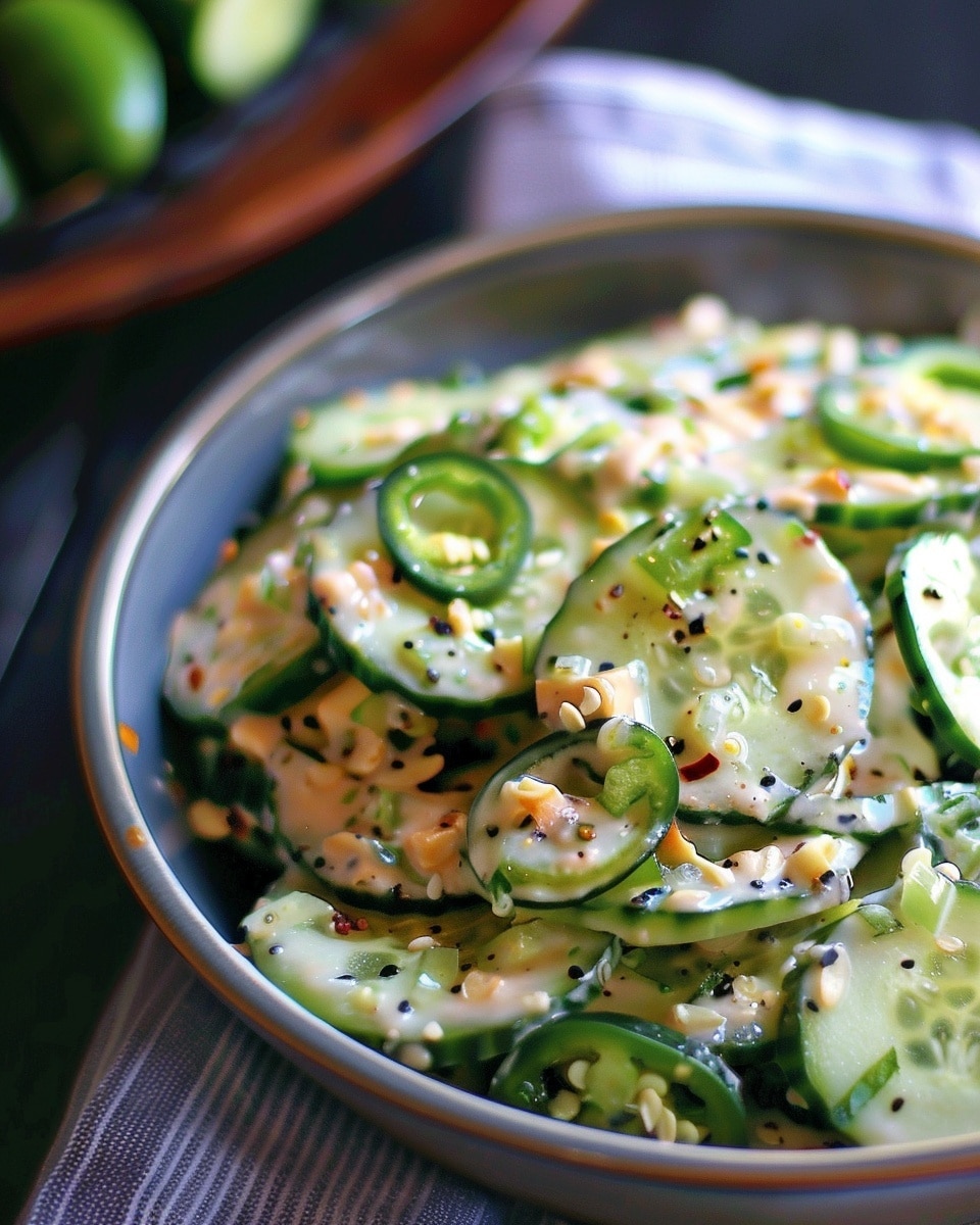Jalapeño Popper Cucumber Salad