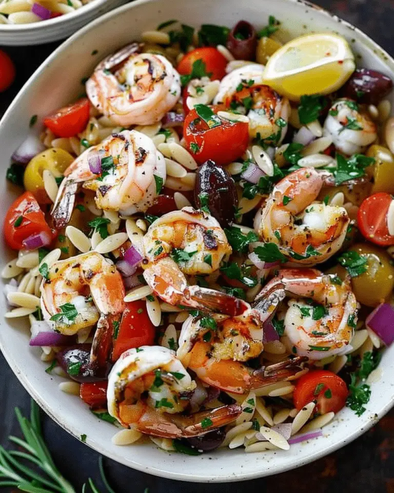 Greek Shrimp Orzo Salad