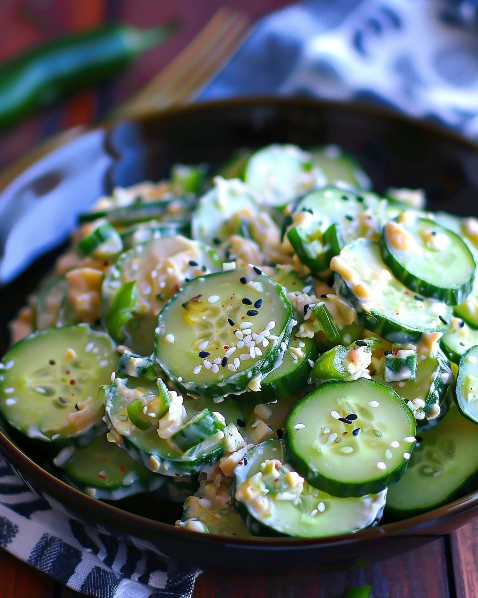 Jalapeño Popper Cucumber Salad