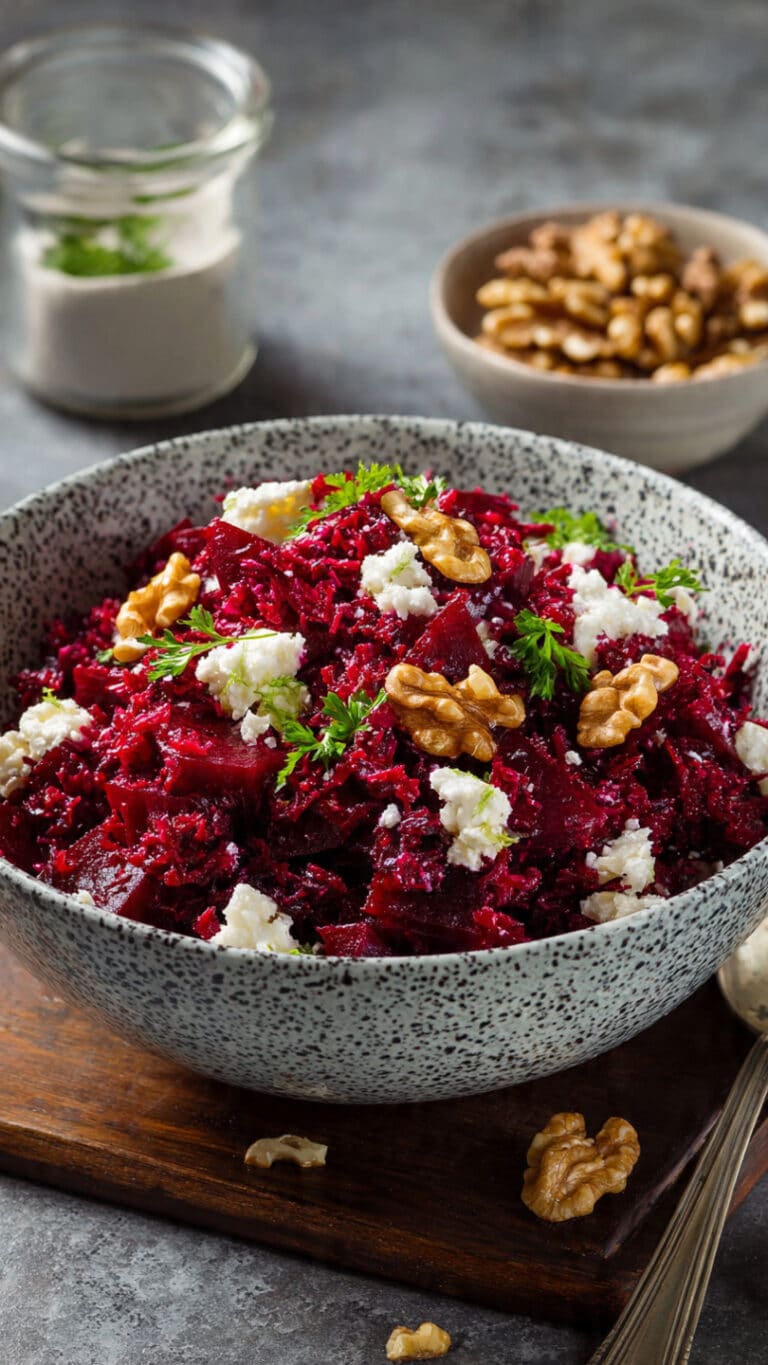 Beetroot Feta Walnut Salad
