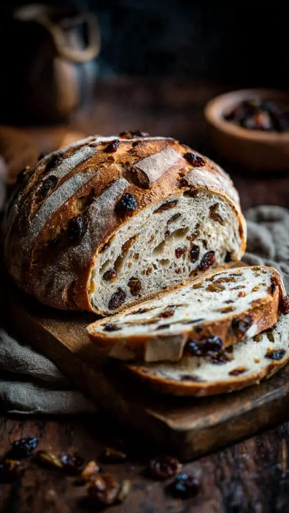 Cranberry Raisin Walnut Cinnamon Artisan Bread