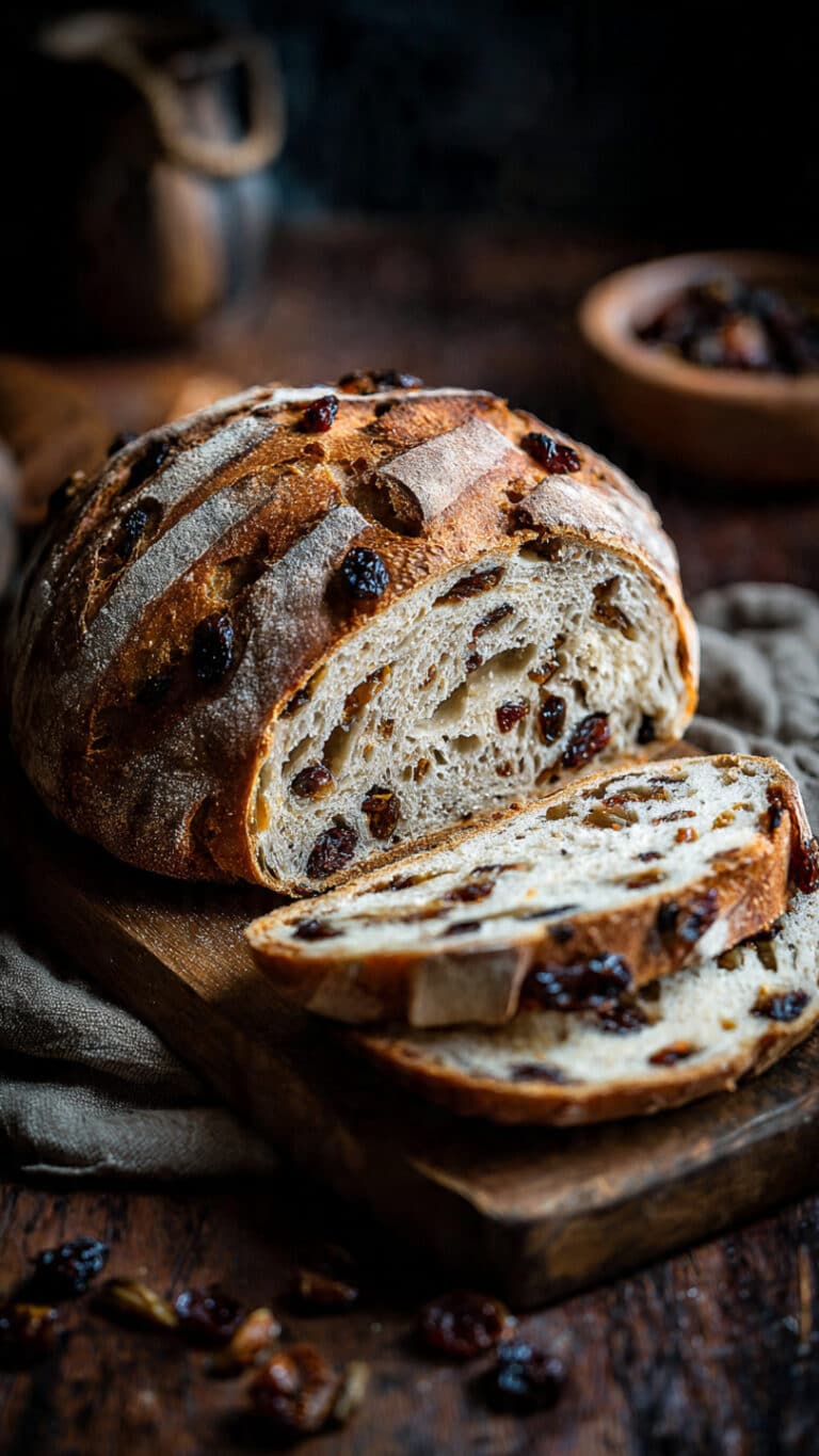Cranberry Raisin Walnut Cinnamon Artisan Bread