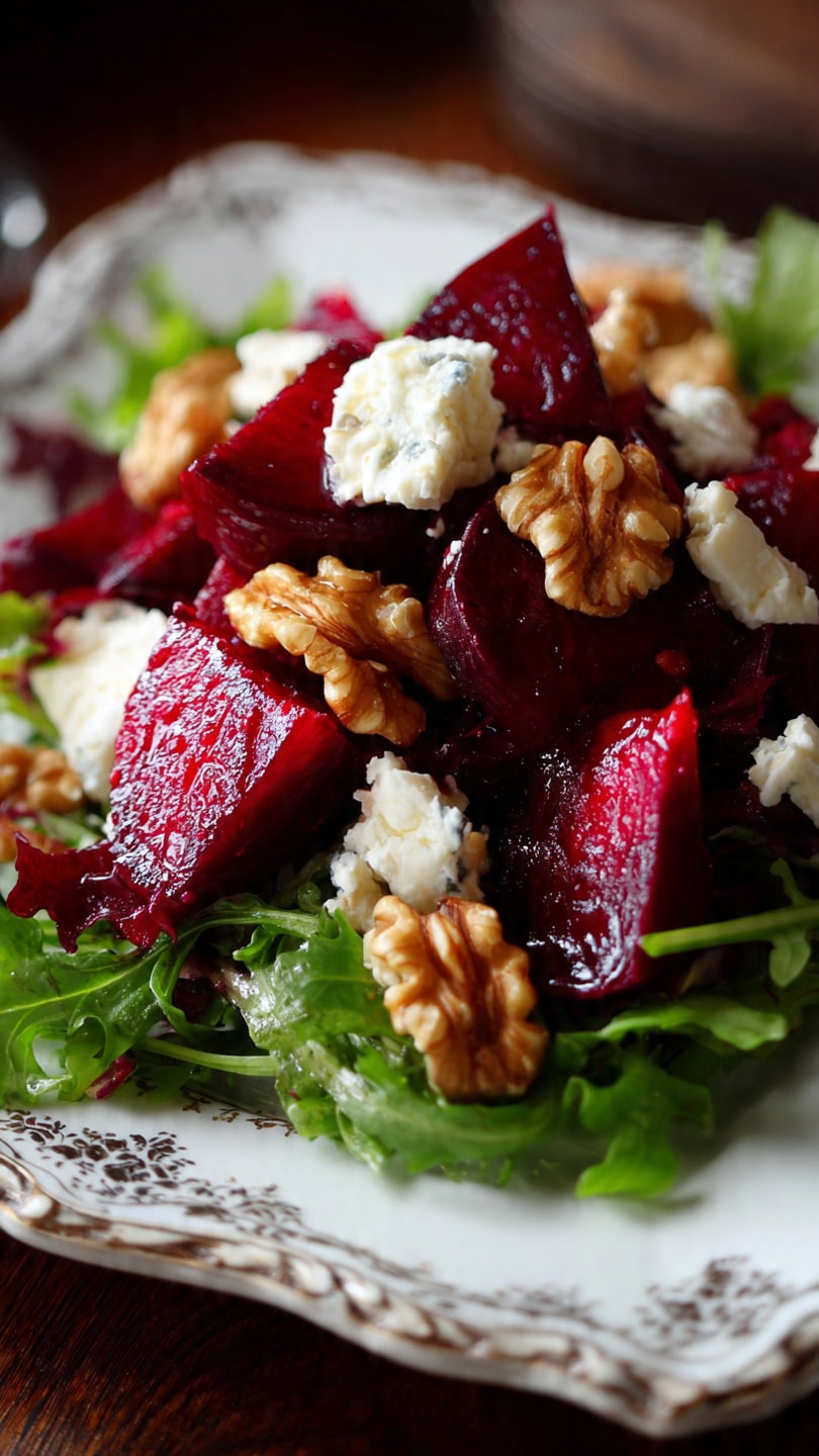 Beetroot Feta Walnut Salad