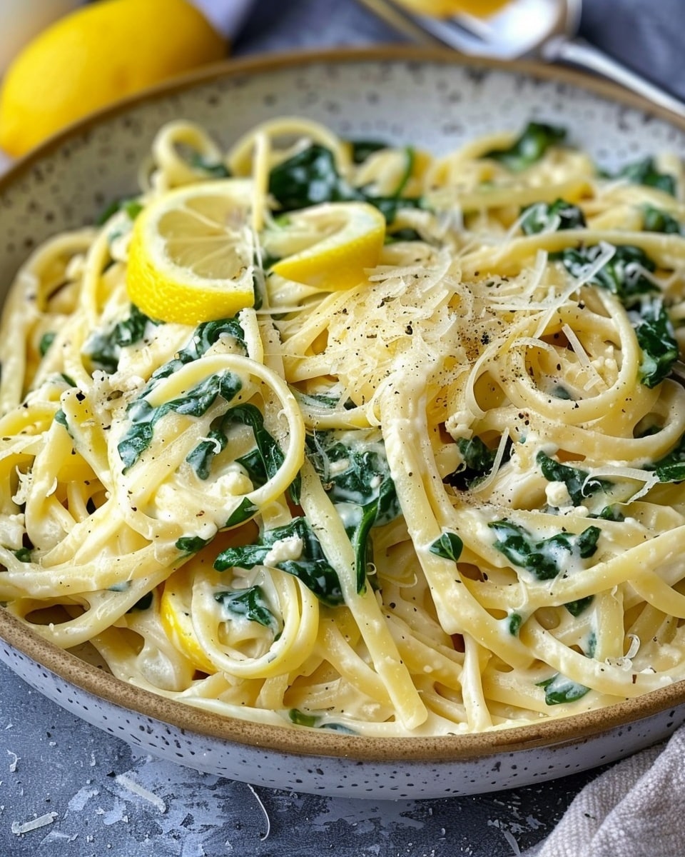 Zesty Lemon Ricotta and Spinach Pasta