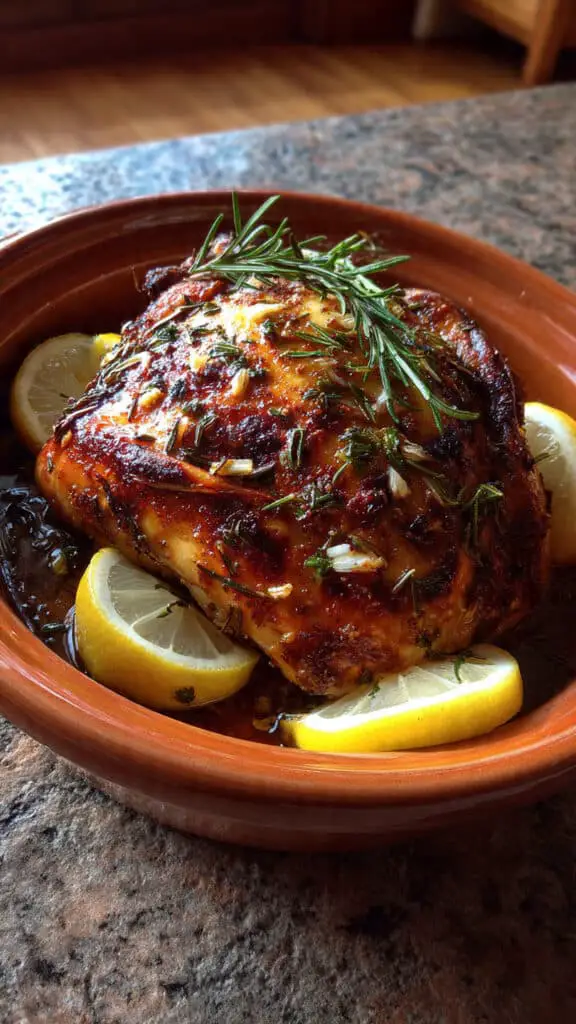 Lemon Herb Pot Roast Chicken