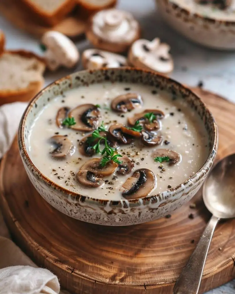 Cottage Cheese Mushroom Soup