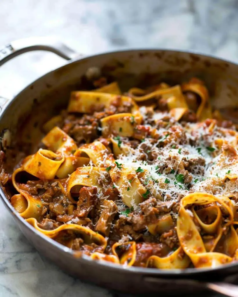 Dutch Oven Short Rib Ragu with Pappardelle