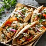 Sheet Pan Chicken Pitas With Herby Ranch