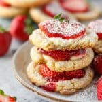 Strawberry Cheesecake Cookies Recipe with Homemade Jam