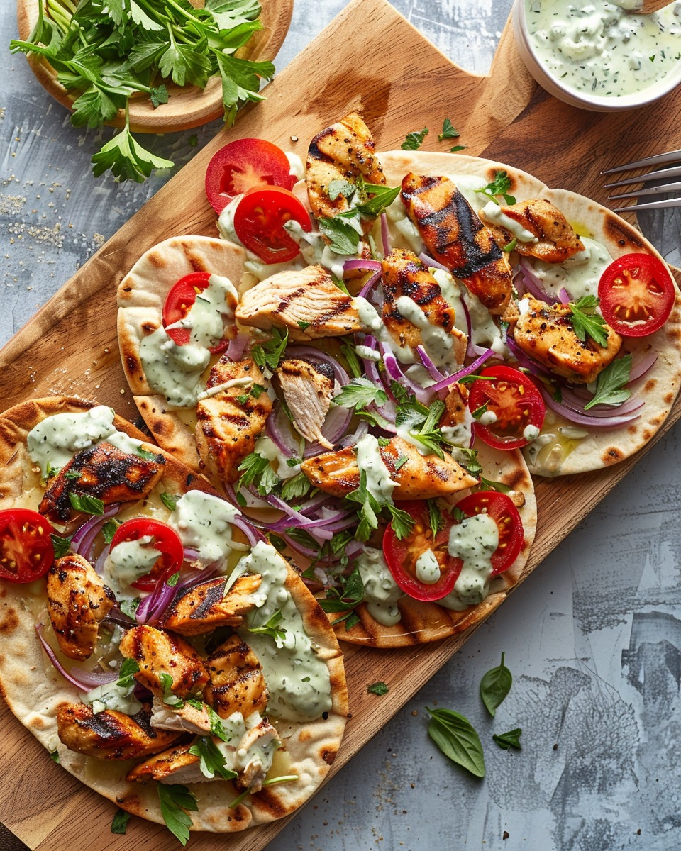 Sheet Pan Chicken Pitas With Herby Ranch