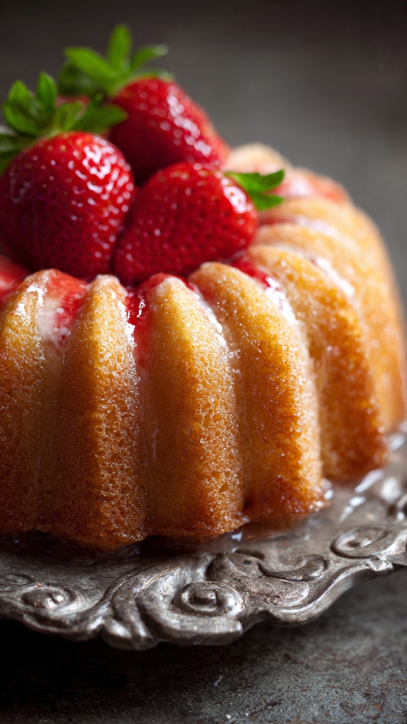 Sweet Strawberry Pound Cake