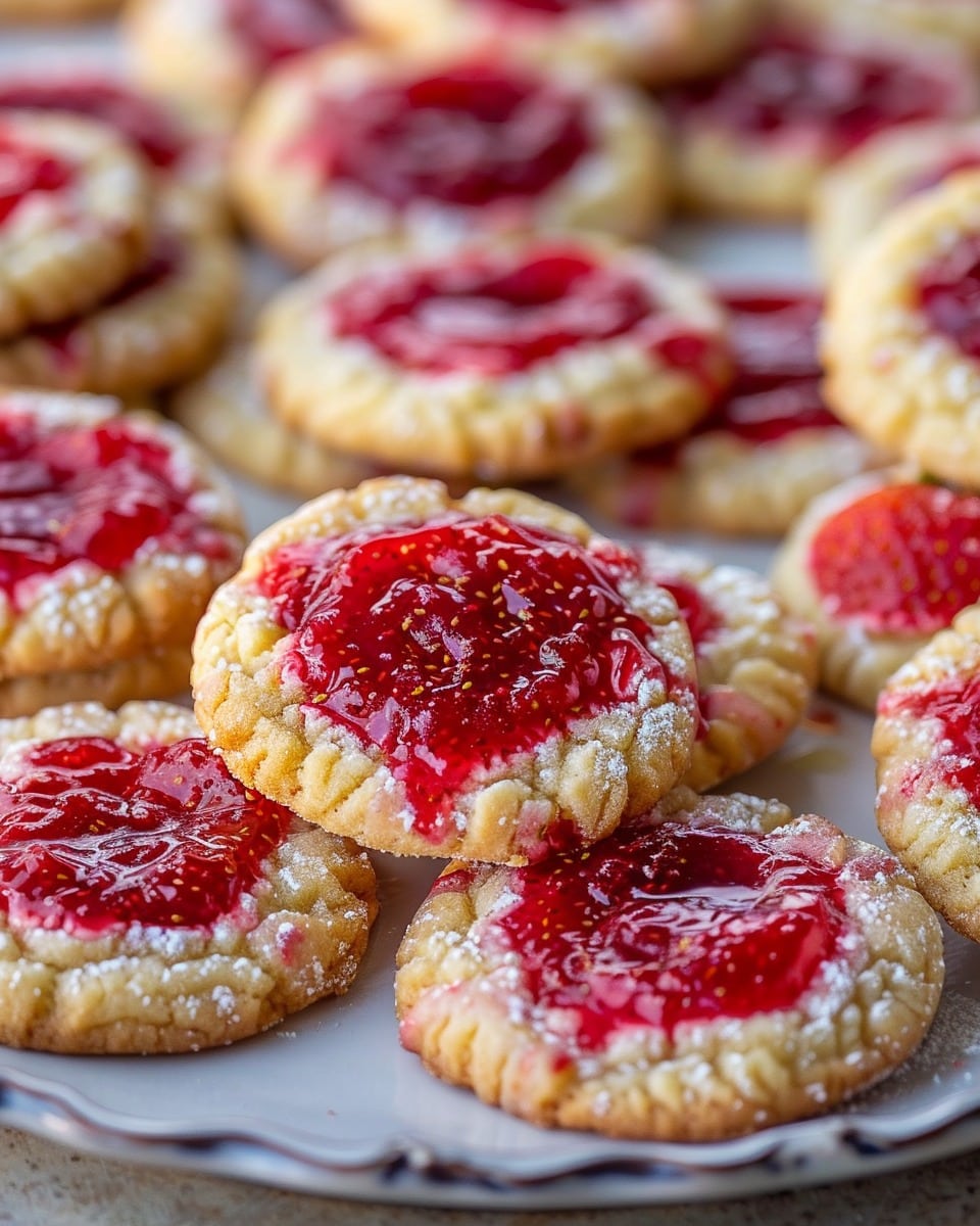 Strawberry Cheesecake Cookies Recipe with Homemade Jam