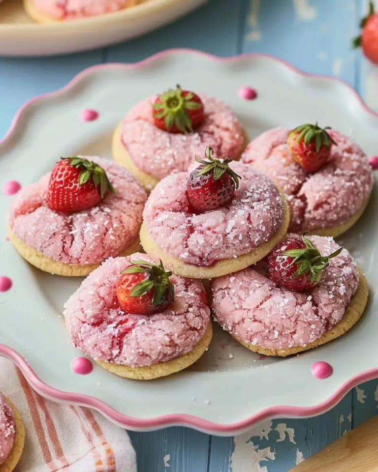 Strawberry Kiss Cookies