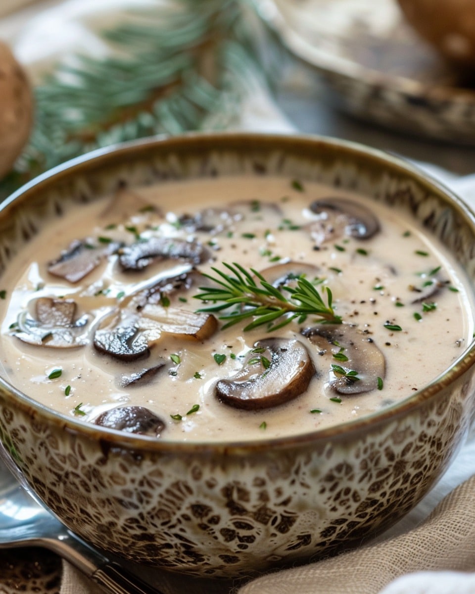 Cottage Cheese Mushroom Soup