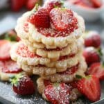 Strawberry Sugar Cookies with Sparkling Strawberry Sugar