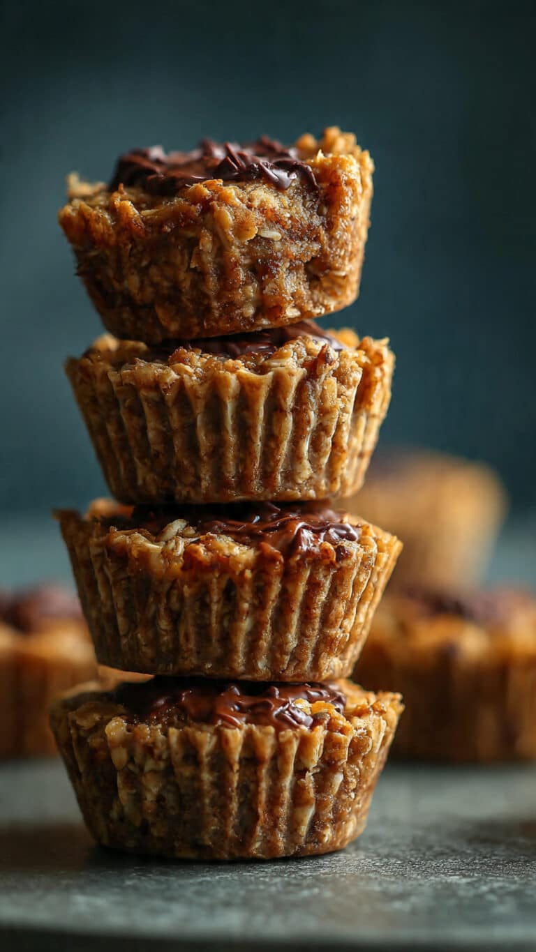 Quick and Easy Peanut Butter Oat Cups