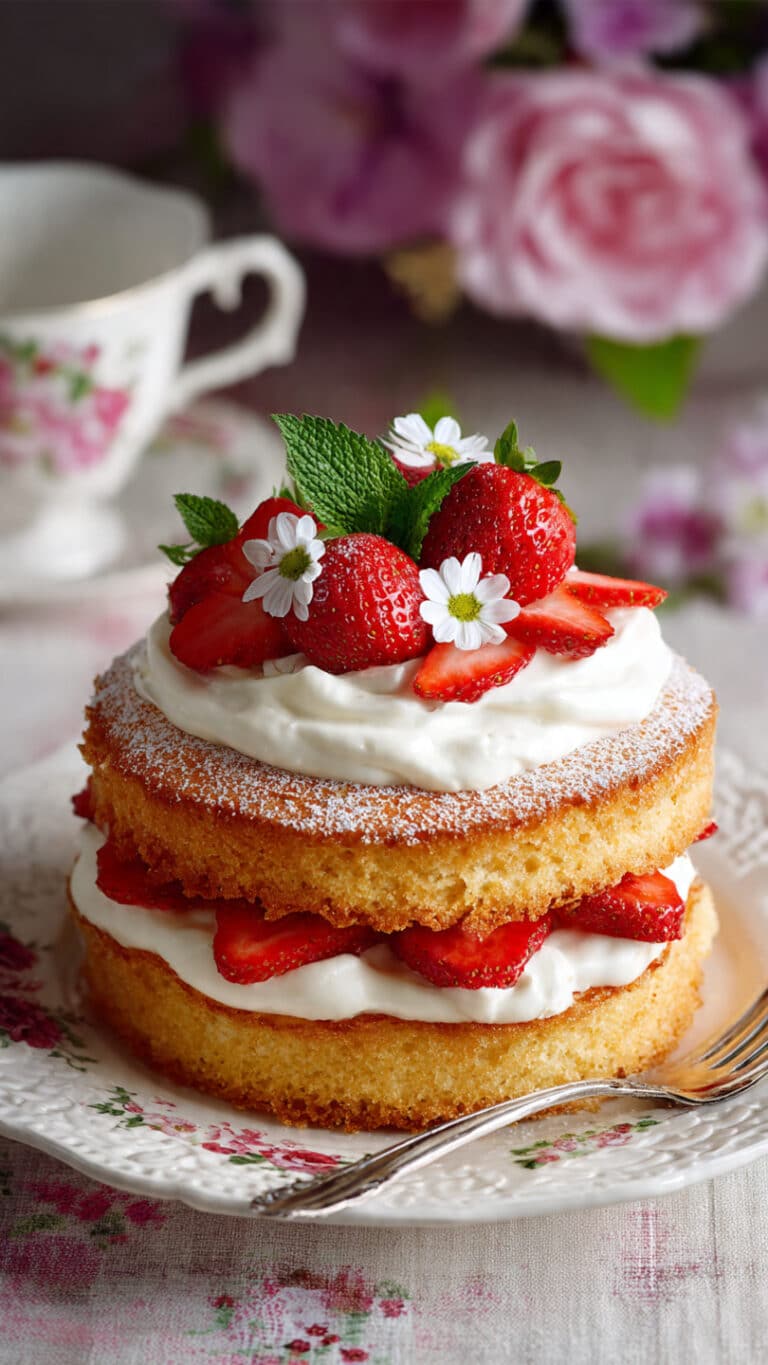 Delightful Strawberry Coconut Sponge Cakes for Every Celebration
