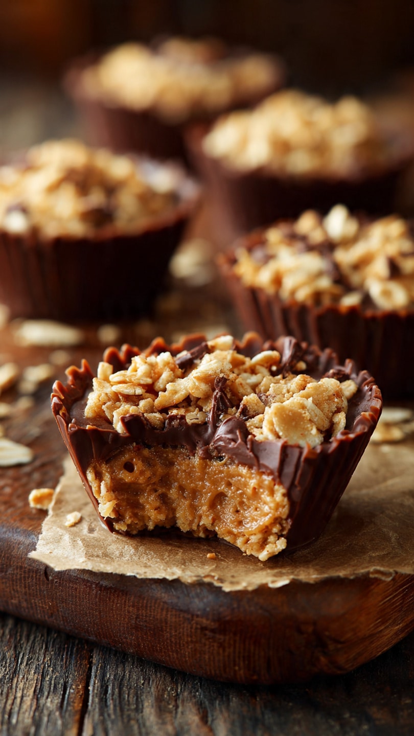 Quick and Easy Peanut Butter Oat Cups