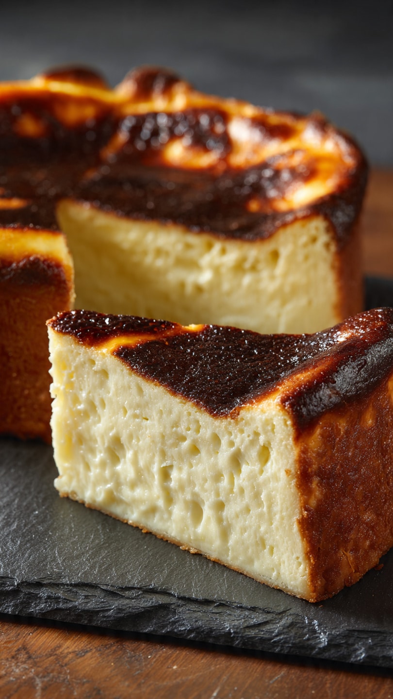 The Best Burnt Basque Cheesecake Made in a Loaf Pan