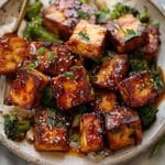 Crispy Honey Garlic Tofu