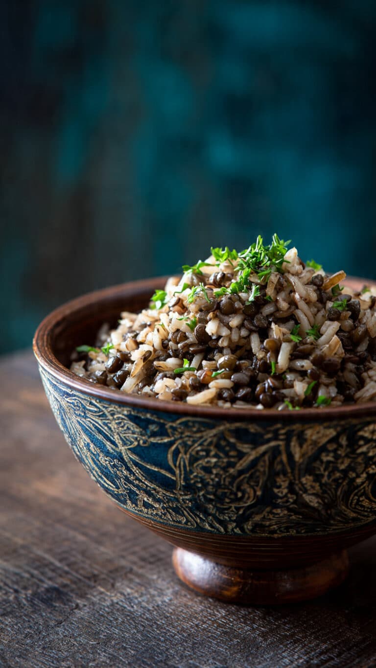 Mujadara (Lentils and Rice)