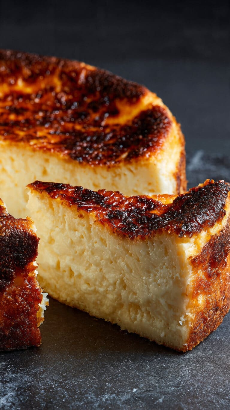 The Best Burnt Basque Cheesecake Made in a Loaf Pan