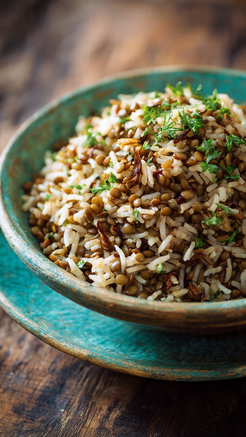 Mujadara (Lentils and Rice)