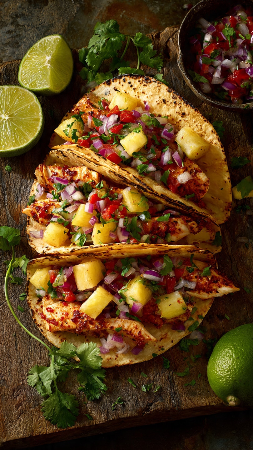 Pineapple Chicken Tacos