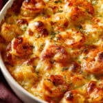 Cheesy Shrimp & Crab Bake