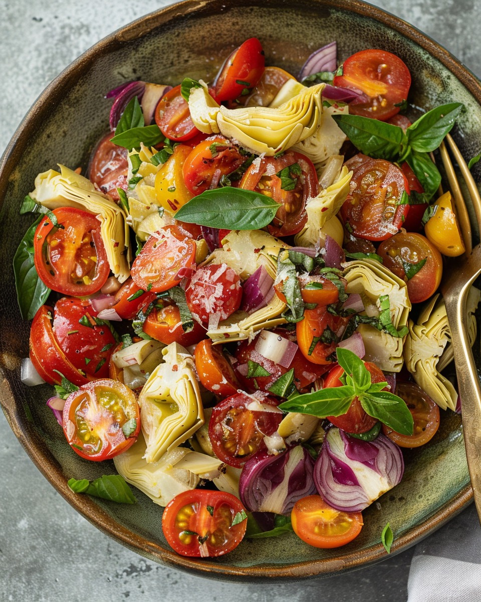 Tuscan Artichoke Tomato Salad