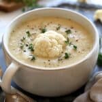 Healthy Mediterranean Cauliflower Soup