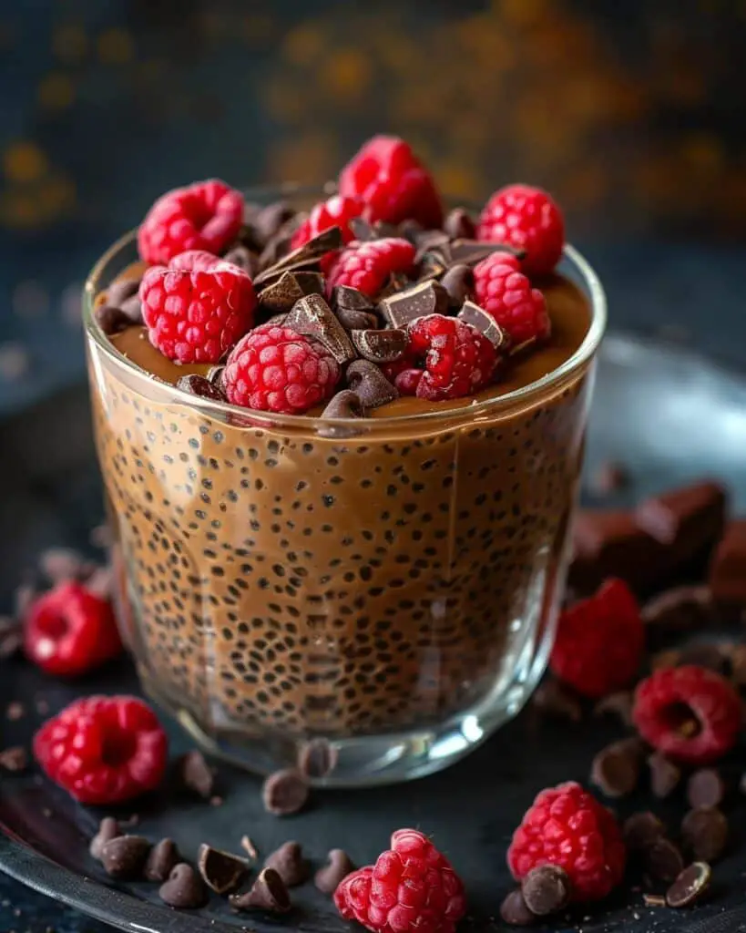 High-Protein Chocolate Peanut Butter Chia Seed Pudding
