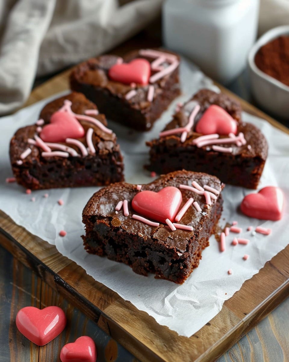 Heart Shaped Brownies