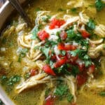 Cozy Crock Pot Green Enchilada Chicken Soup