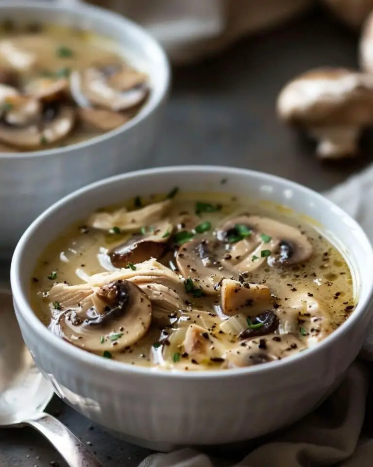 Clean Chicken Mushroom Soup