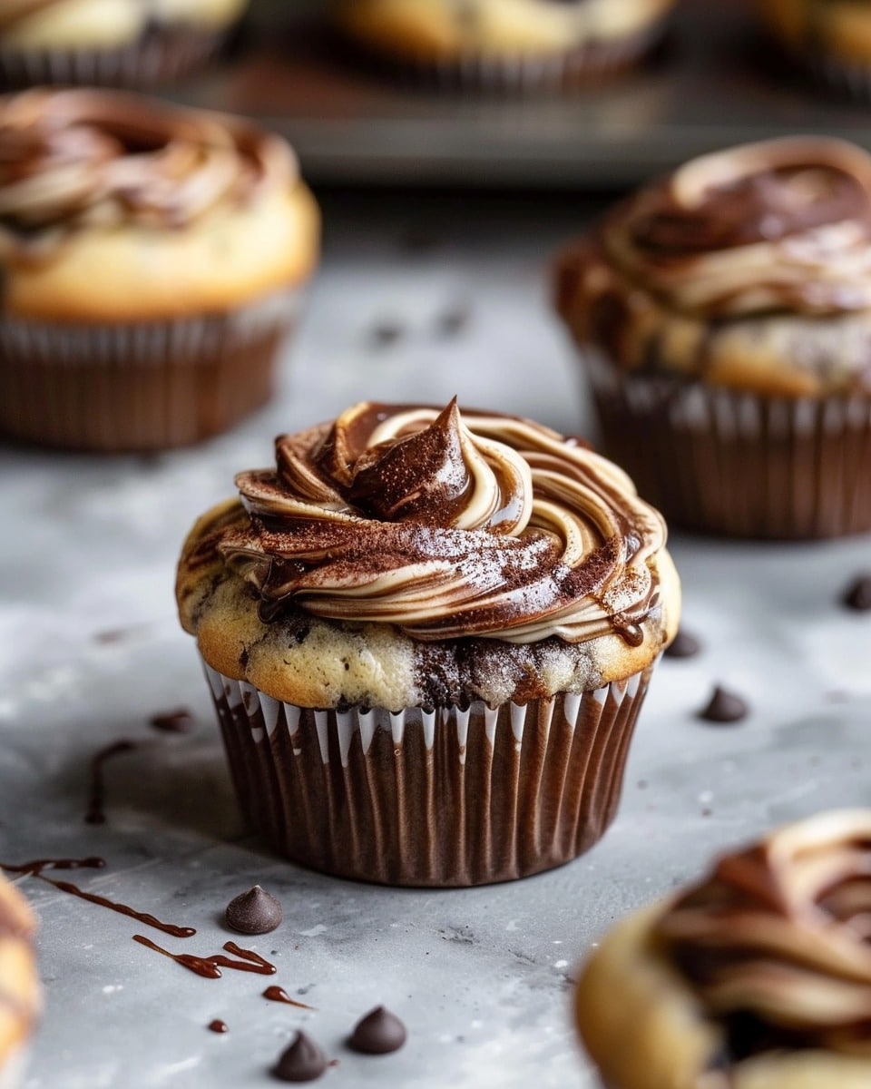 Nutella Banana Swirl Muffins