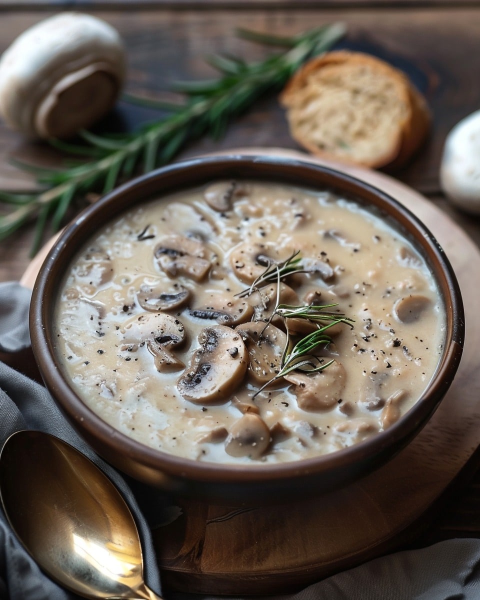 Clean Chicken Mushroom Soup