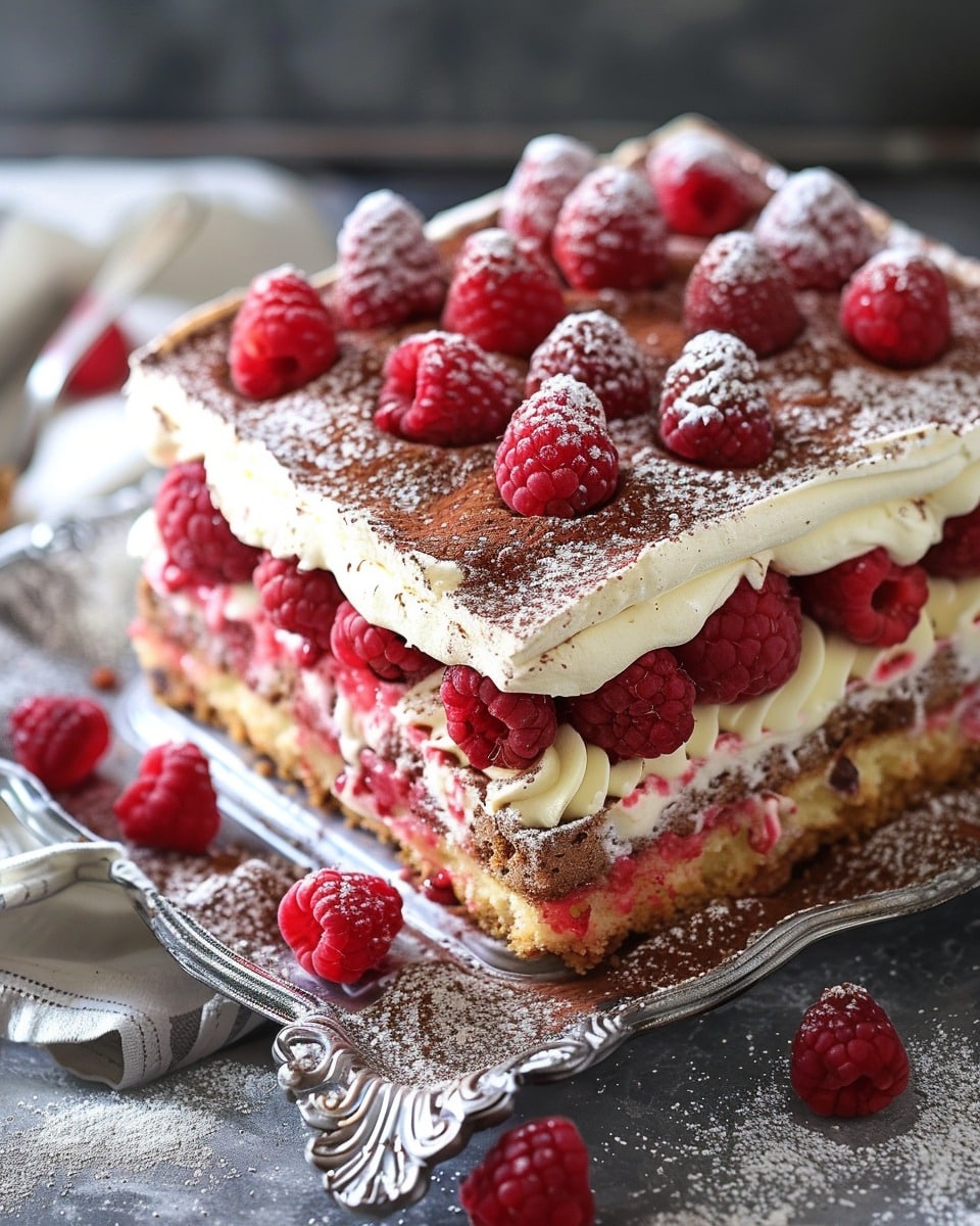 Fresh Raspberry Tiramisu