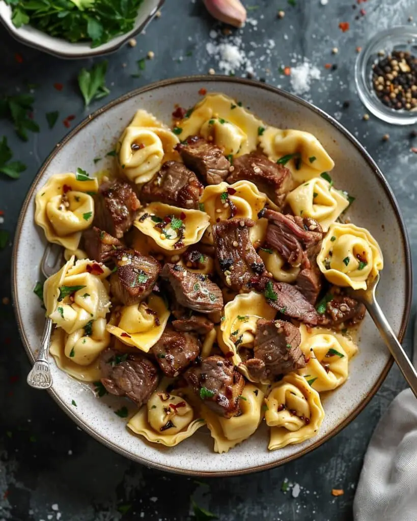 Garlic Steak Tortellini