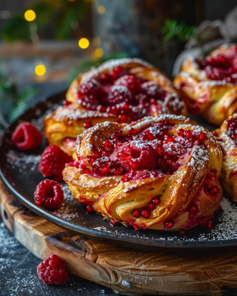 Sugar Raspberry Danish Buns